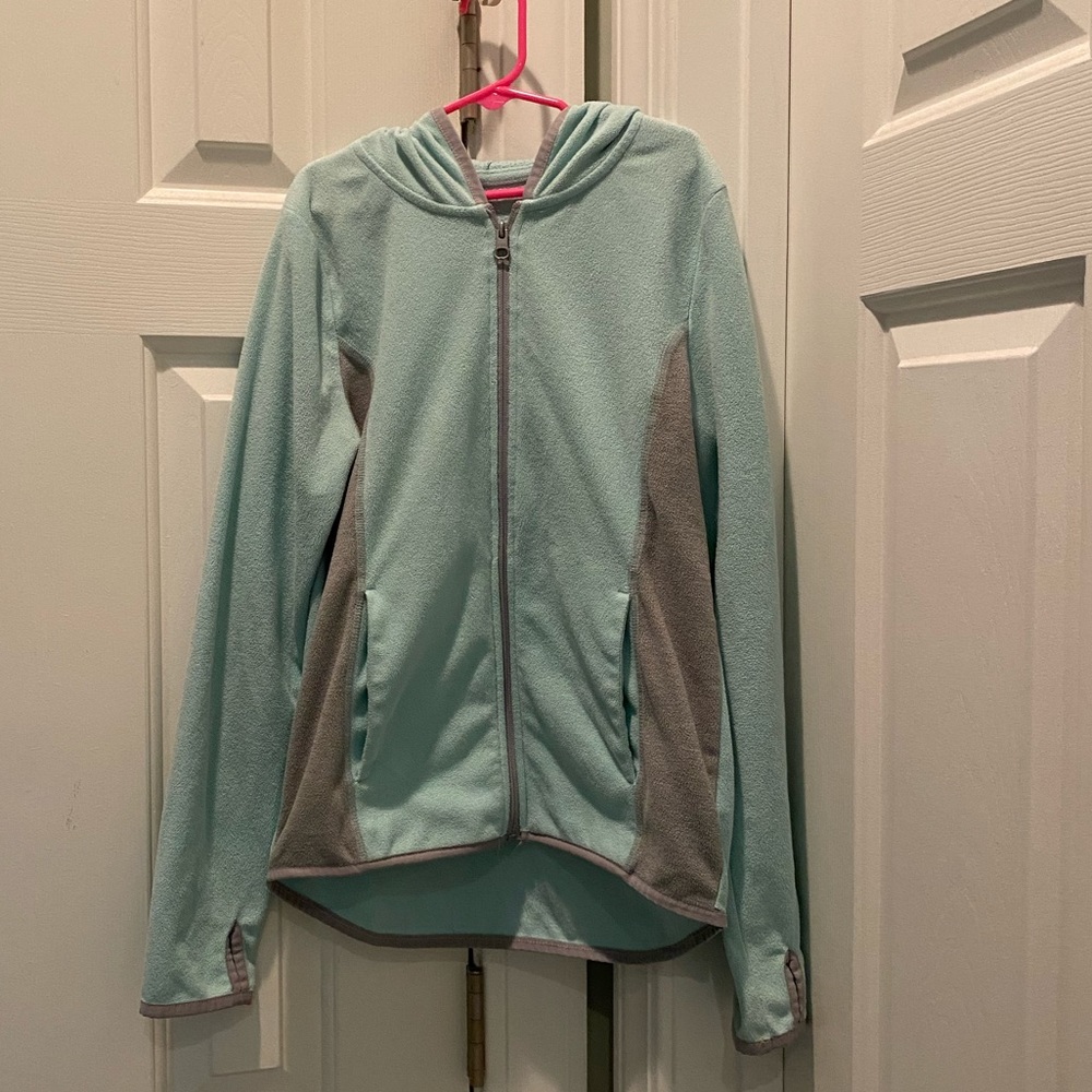 Girls light weight hooded fleece